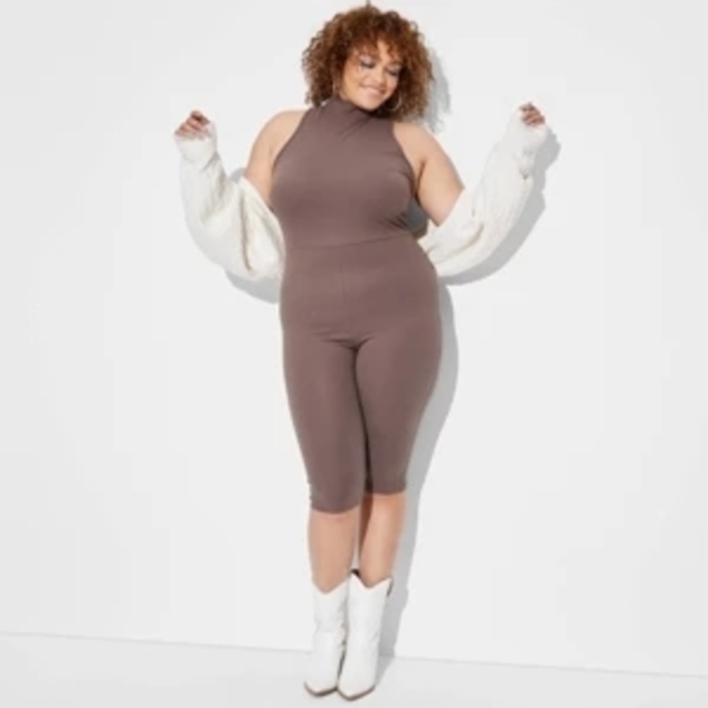 Sleeveless Brown Jumpsuit Wild Fable